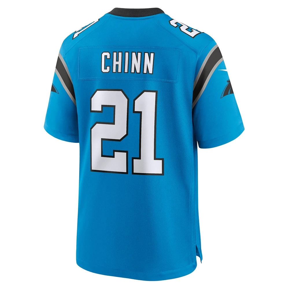 Maillot de jeu alternatif Nike Jeremy Chinn pour hommes des Panthers la Caroline, bleu