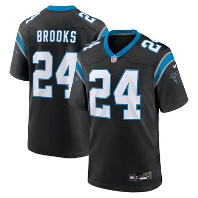 Men's Nike Jonathon Brooks Black Carolina Panthers  Game Jersey