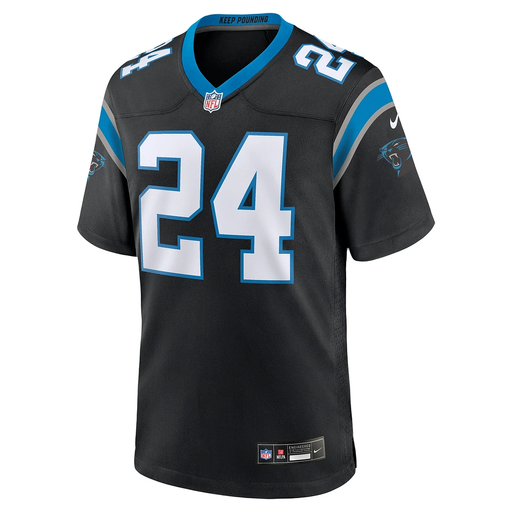 Maillot de match Nike Jonathan Brooks pour homme, noir, Carolina Panthers