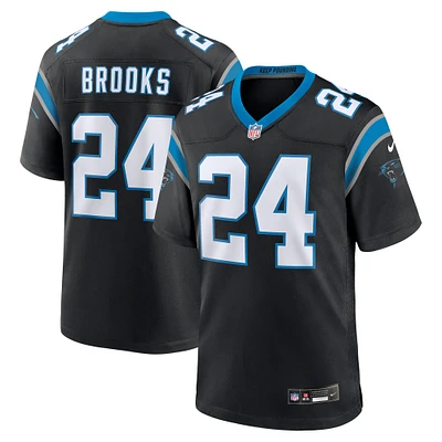 Maillot de match Nike Jonathan Brooks pour homme, noir, Carolina Panthers