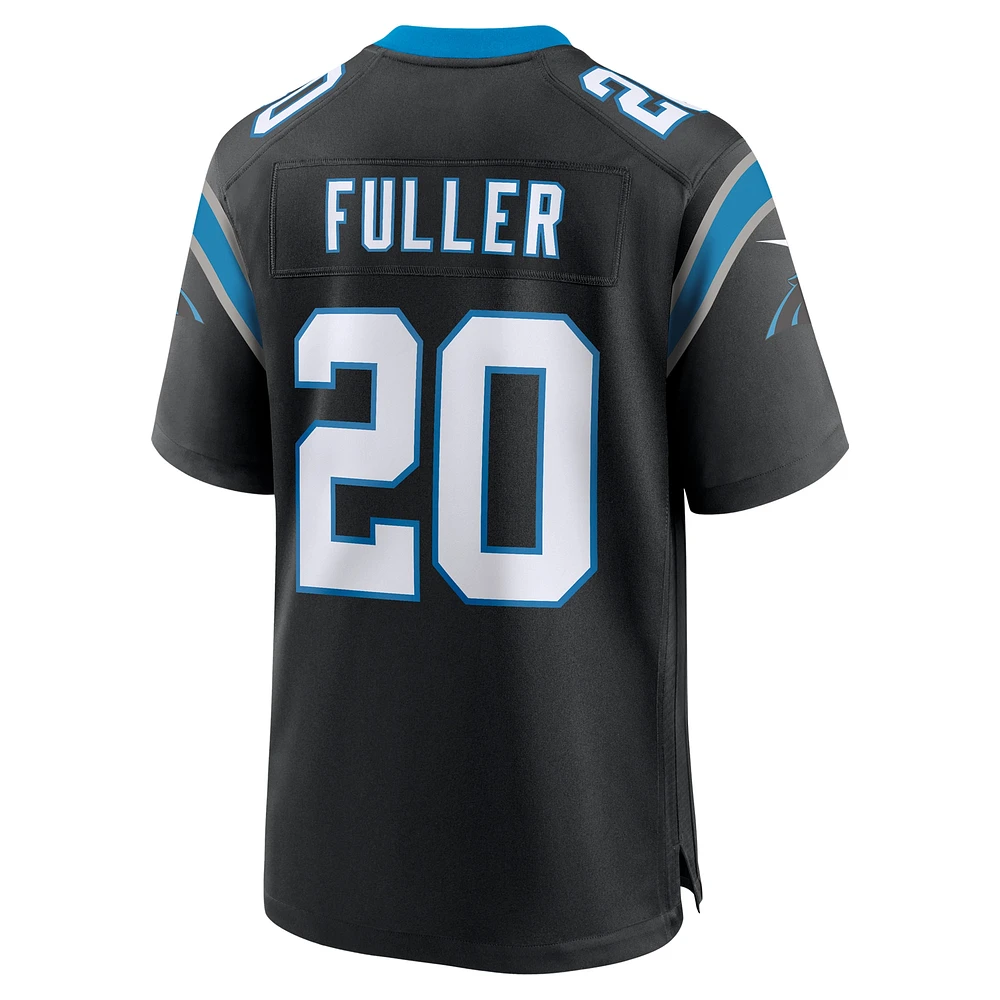 Maillot de match Nike Jordan Fuller noir Carolina Panthers pour homme