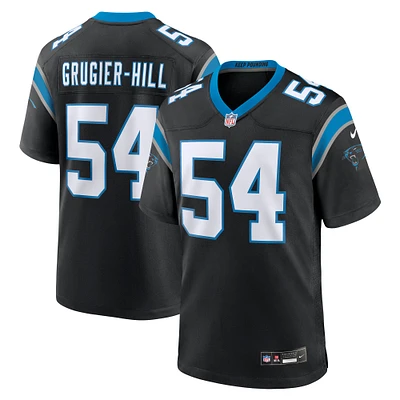 Maillot de match Nike Kamu Grugier-Hill pour hommes, noir, Carolina Panthers