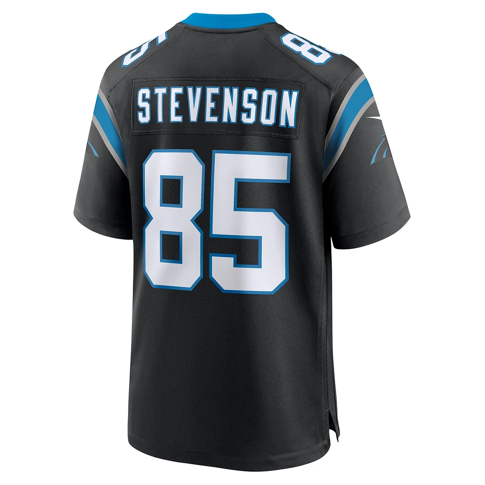 Maillot de match l'équipe Nike Marquez Stevenson pour hommes, noir, Carolina Panthers