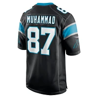 Maillot de joueur retraité Nike Muhsin Muhammad des Panthers la Caroline noirs pour hommes