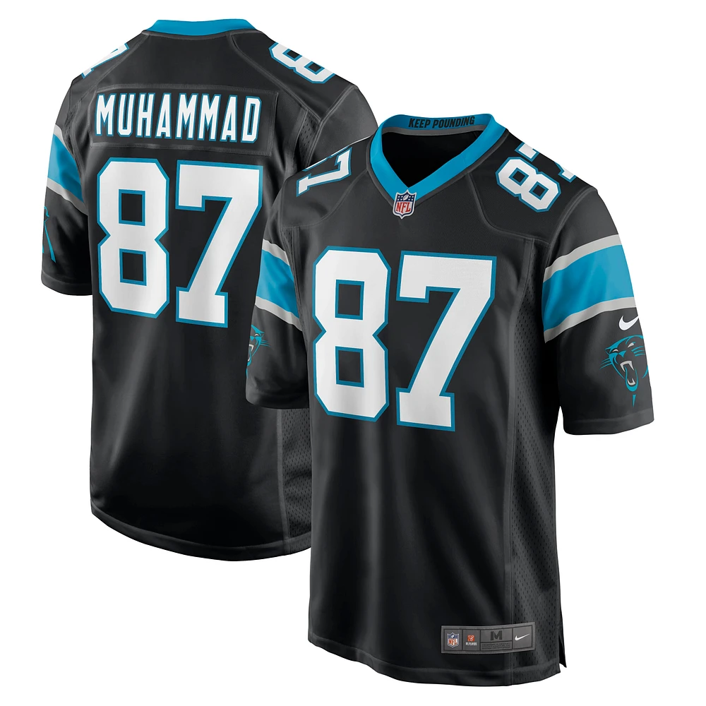 Maillot de joueur retraité Nike Muhsin Muhammad des Panthers la Caroline noirs pour hommes