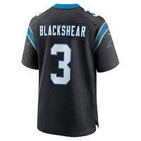 Maillot de match d'équipe des Panthers la Caroline noirs Raheem Blackshear Nike pour homme