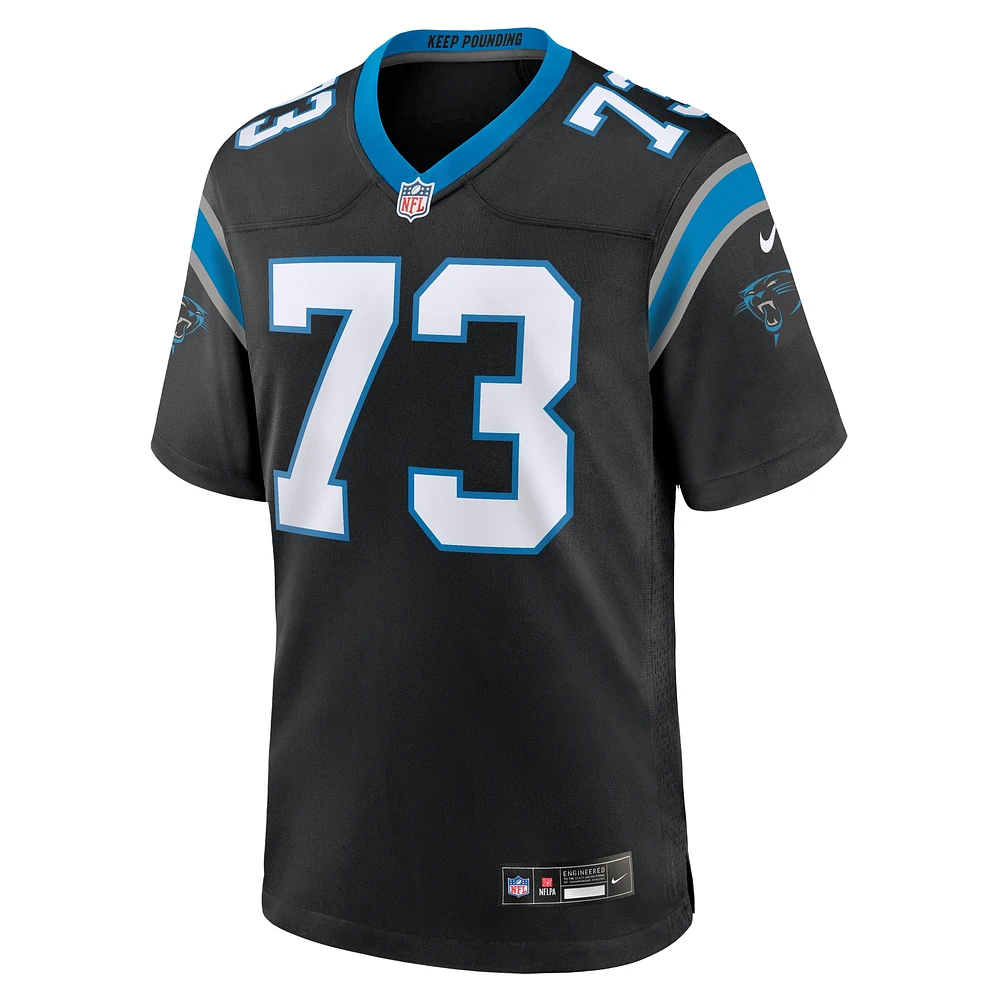 Maillot de match Nike Rashard Lawrence pour hommes, noir, Carolina Panthers