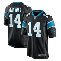 Men's Nike Sam Darnold Black Carolina Panthers Game Player Jersey