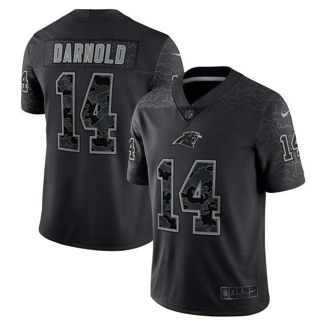 Maillot Nike Sam Darnold Carolina Panthers RFLCTV Limited pour homme, noir