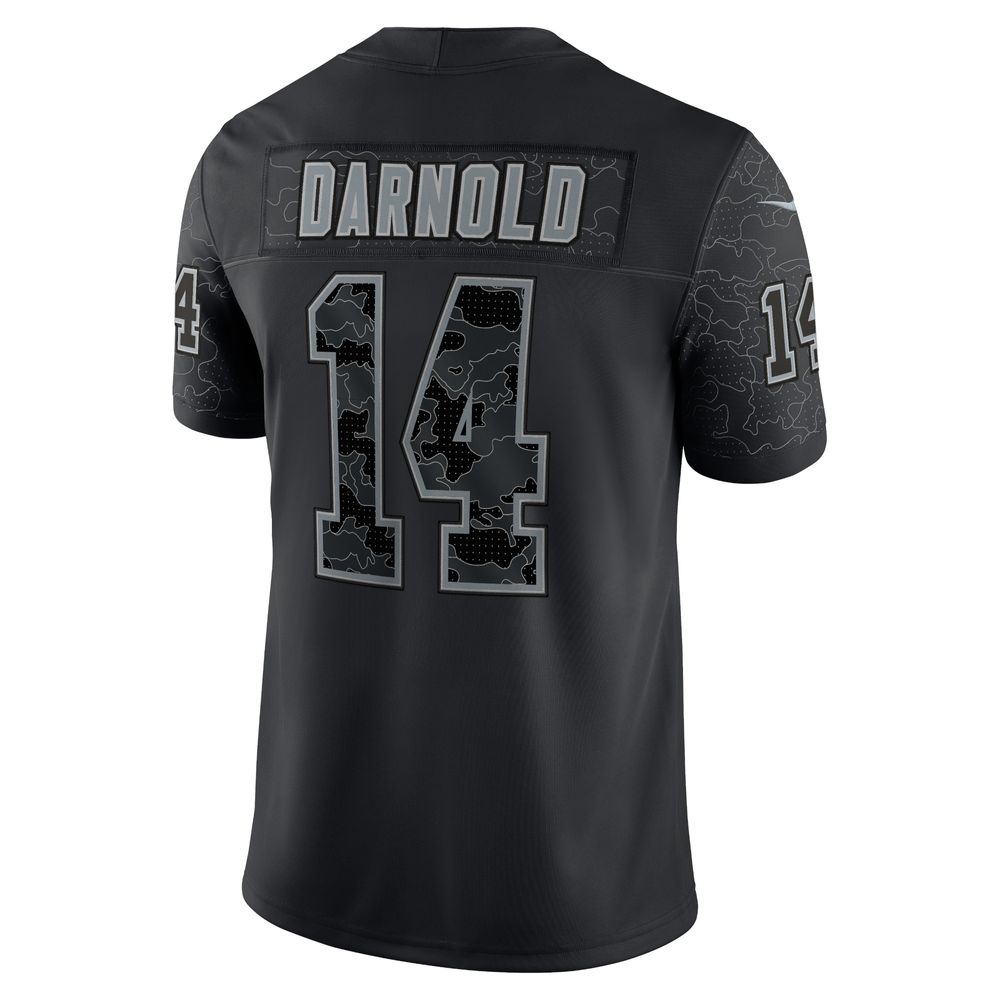 Men's Nike Sam Darnold Black Carolina Panthers RFLCTV Limited Jersey