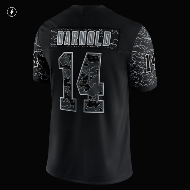 Maillot Nike Sam Darnold Carolina Panthers RFLCTV Limited pour homme, noir