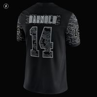 Men's Nike Sam Darnold Black Carolina Panthers RFLCTV Limited Jersey