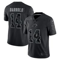 Men's Nike Sam Darnold Black Carolina Panthers RFLCTV Limited Jersey