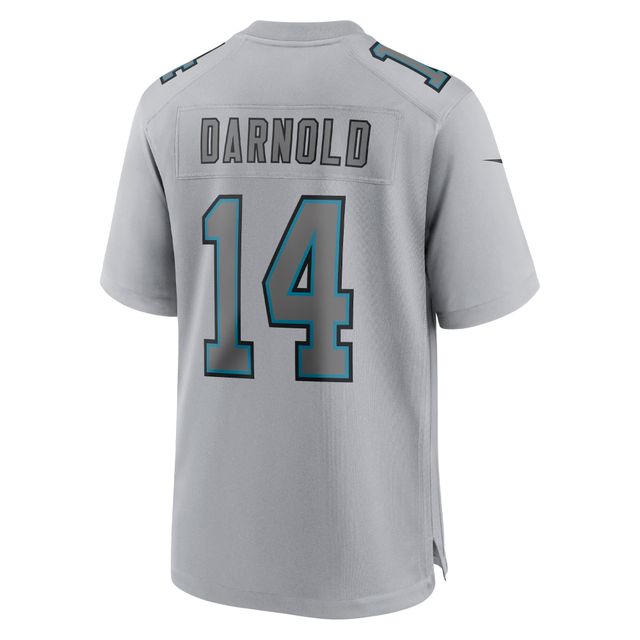 maillot Nike Sam Darnold pour hommes, gris, Carolina Panthers, Atmosphere Fashion Game,