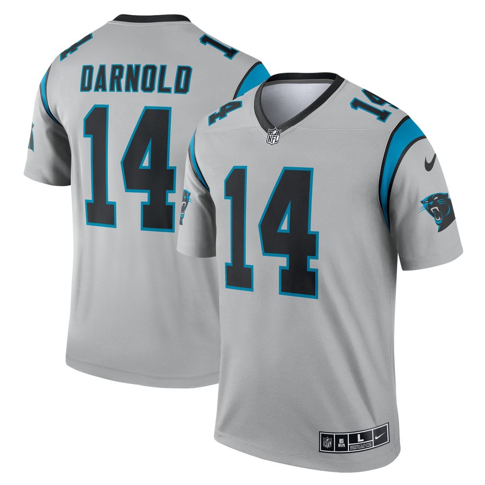 Nike Men's Nike Sam Darnold Silver Carolina Panthers Inverted