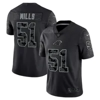 NFL Carolina Panthers RFLCTV (Sam Mills) Men's Fashion Football Jersey.