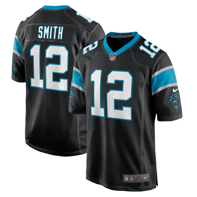 Shi Smith Carolina Panthers Game-Used #12 Black Jersey vs. Denver Broncos  on November 27 2022