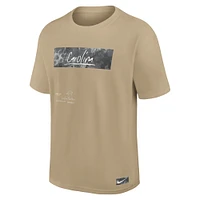 Men's Nike Tan Carolina Panthers Statement Max90 T-Shirt