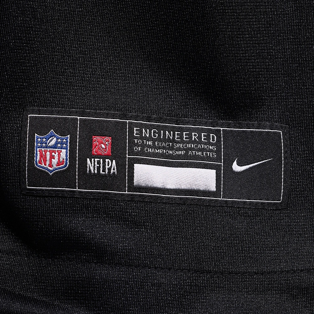 Men's Nike Tershawn Wharton  Black Carolina Panthers Team Game Jersey
