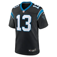 Maillot de match l'équipe Nike Troy Hill pour hommes, noir, Carolina Panthers