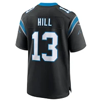 Maillot de match l'équipe Nike Troy Hill pour hommes, noir, Carolina Panthers