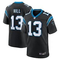 Maillot de match l'équipe Nike Troy Hill pour hommes, noir, Carolina Panthers