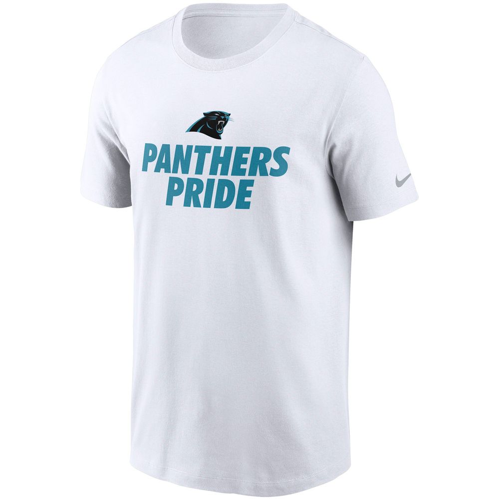 Men's Nike White Carolina Panthers Hometown Collection Pride T-Shirt