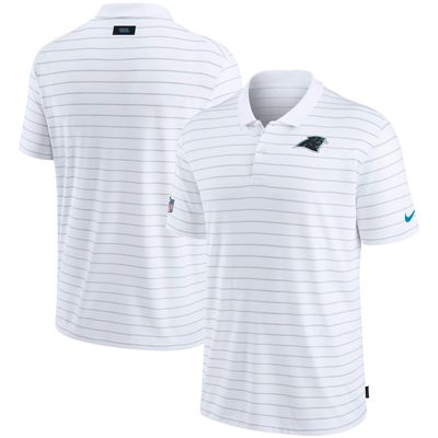 Men's Nike White Carolina Panthers Sideline Victory Coaches Performance Polo