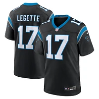 Maillot de joueur Nike Xavier Legette des Carolina Panthers 2024 NFL pour homme, choix premier tour, noir