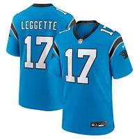 Maillot de match alternatif Nike Xavier Legette bleu Carolina Panthers pour homme