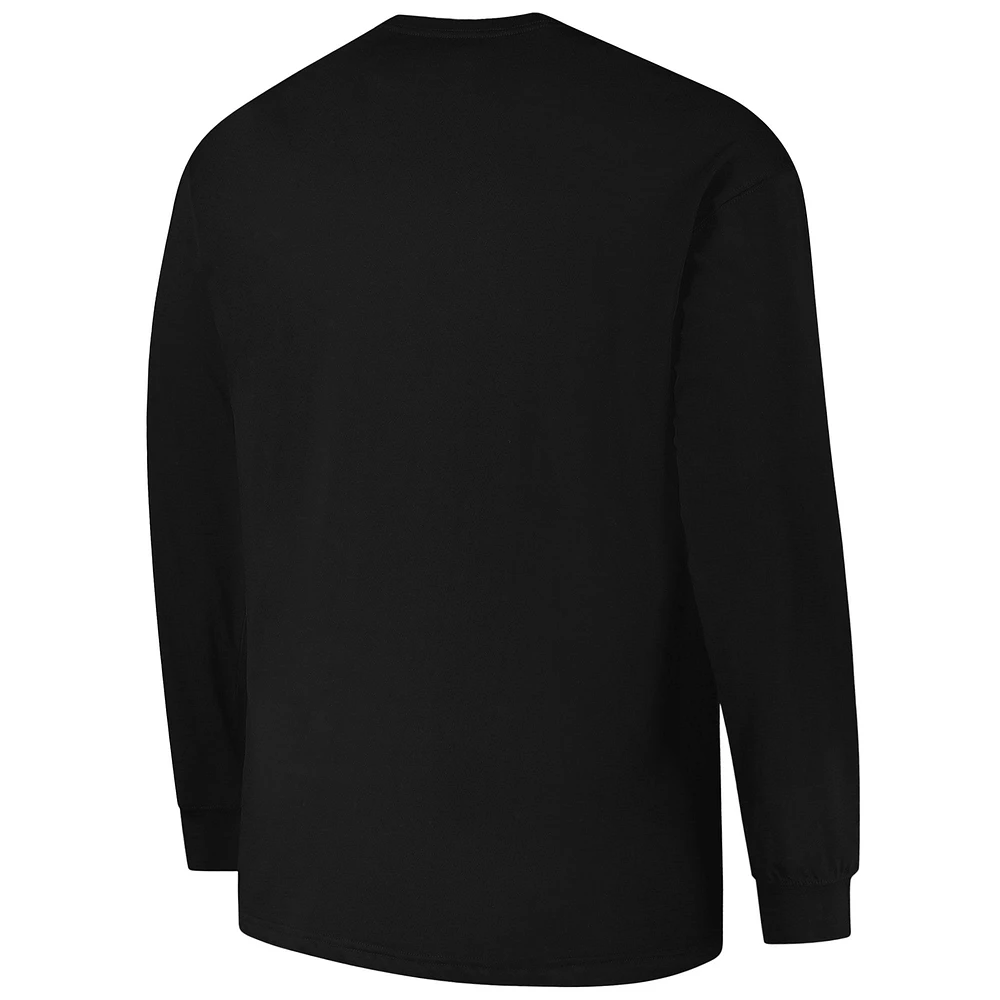 Men's Profile  Black Carolina Panthers Big & Tall Pop Long Sleeve T-Shirt