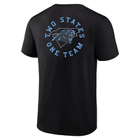 T-shirt à deux côtés pour homme Profile Black Carolina Panthers Big & Tall