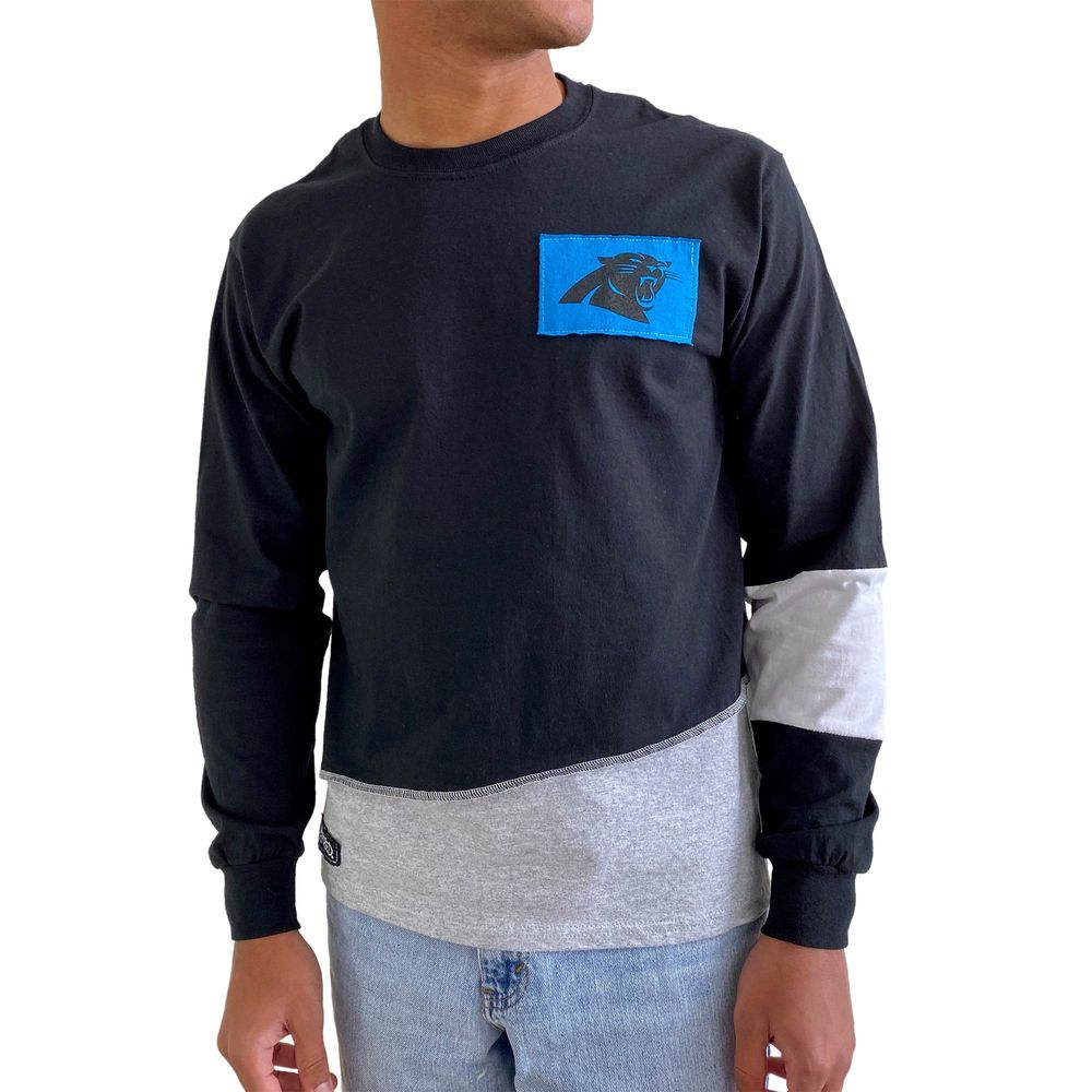 Refried Apparel Men's Refried Apparel Black Carolina Panthers Sustainable  Angle Long Sleeve T-Shirt