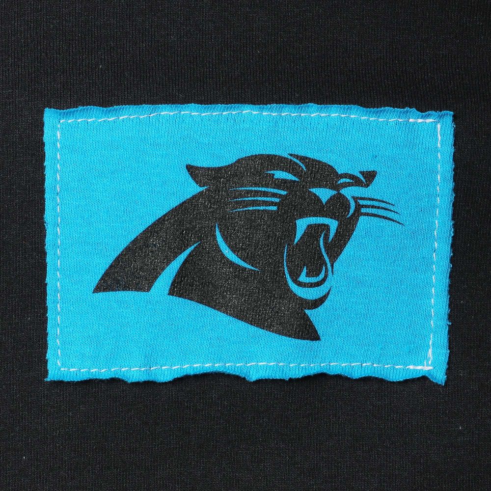 Refried Apparel Men's Black, Blue Carolina Panthers Upcycled Angle