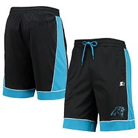 Short mode préféré des fans Panthers de la Caroline Starter noir/bleu pour homme