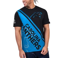 T-shirt graphique Starter Black/Blue Carolina Panthers Finish Line Extreme pour hommes