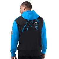 Men's Starter Black Carolina Panthers Extreme Pullover Hoodie