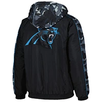 Sweat à capuche entièrement zippé Starter Black Carolina Panthers Thursday Night Gridiron pour hommes