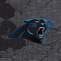 Men's Tommy Bahama Black Carolina Panthers Big & Tall Miramar Blooms Polo