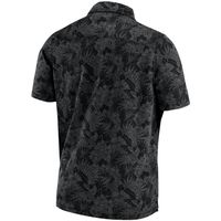 Men's Tommy Bahama Black Carolina Panthers Sport Palmetto Palms Polo