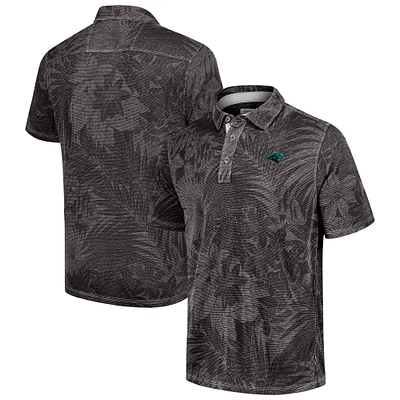 Men's Tommy Bahama Black Carolina Panthers Sport Santiago Paradise Polo