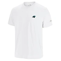 T-shirt graphique blanc pour homme Tommy Bahama Carolina Panthers Sport Torchdown