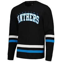 T-shirt à manches longues Tommy Hilfiger pour hommes Carolina Panthers Nolan noir/bleu