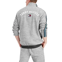 Tommy Hilfiger Heathered Grey Carolina Panthers Mario Veste zippée sur le quart pour homme