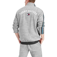 Tommy Hilfiger Heathered Grey Carolina Panthers Mario Veste zippée sur le quart pour homme