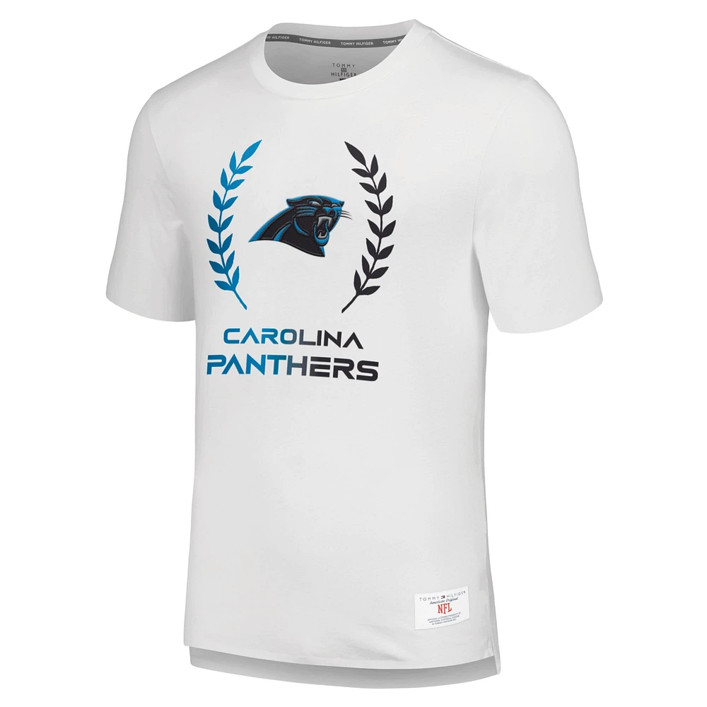 T-shirt blanc Tommy Hilfiger Carolina Panthers Miles pour hommes