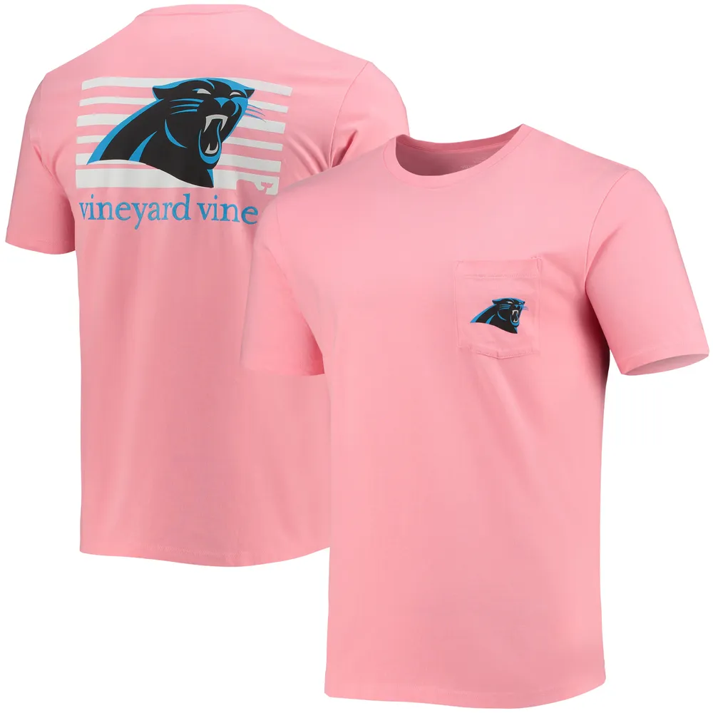 Lids Carolina Panthers Vineyard Vines Block Pocket T-Shirt - Pink
