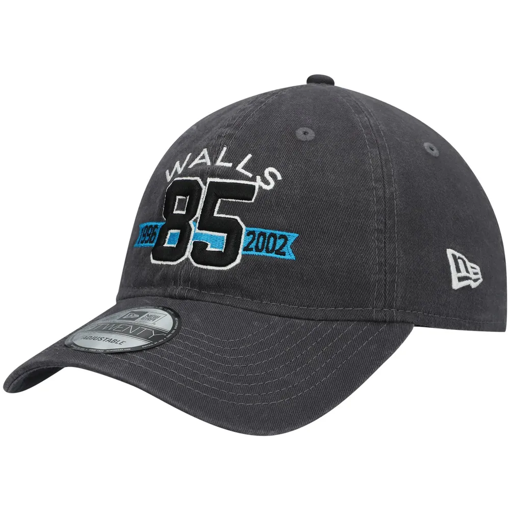 Men's New Era Wesley Walls White Carolina Panthers Hall of Honor Player  9TWENTY Adjustable Hat 