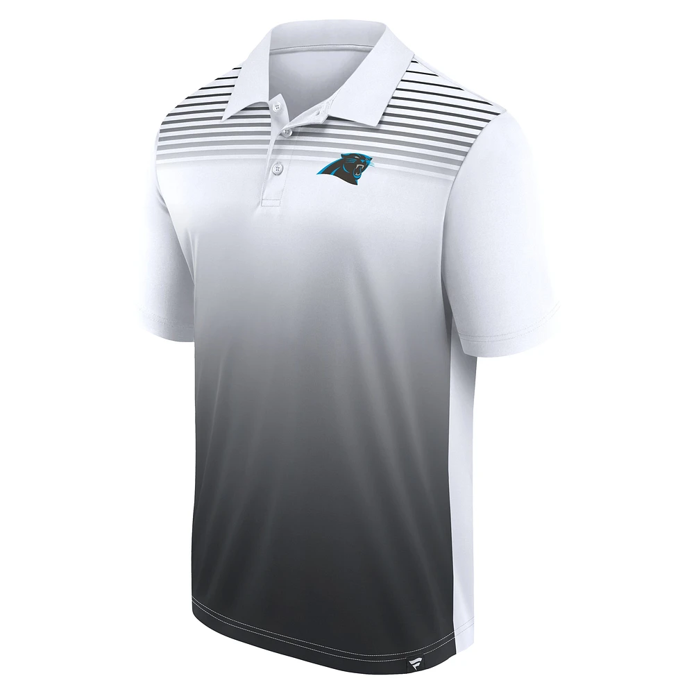 Men's White/Black Carolina Panthers Sandlot Game Polo