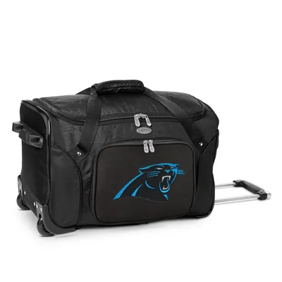 Carolina Panthers MOJO 22" 2-Wheeled Duffel Bag - Black